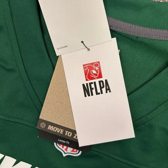 Nike New York Jets Football Jersey NFL #2 Wilson Men's Size L - Large - NWT $130 - Picture 13 of 16